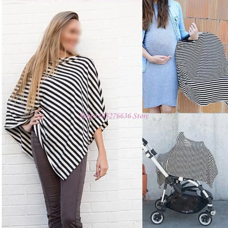 Funda bufanda para cochecito con rayas diagonales - imagen 2