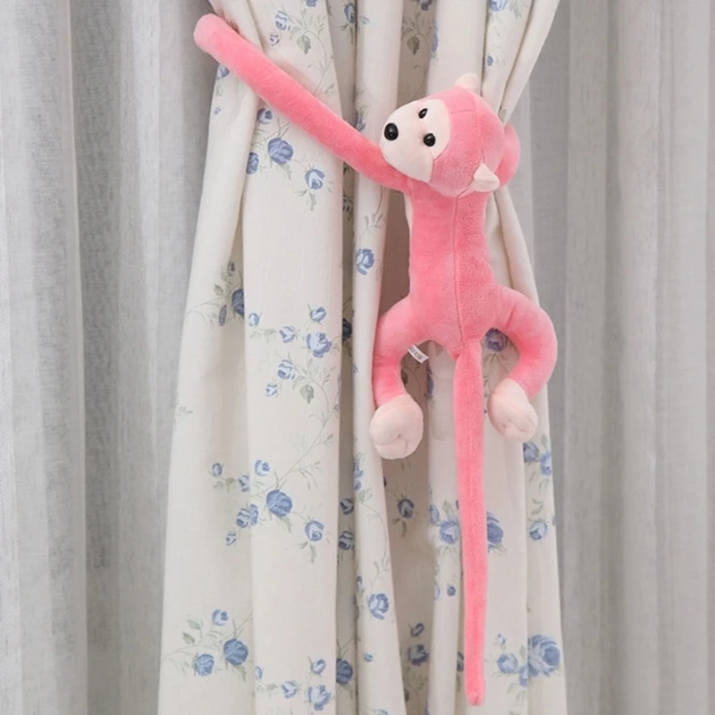 Peluche mono de brazo largo para niña – Adorno colgante elegante - imagen 3