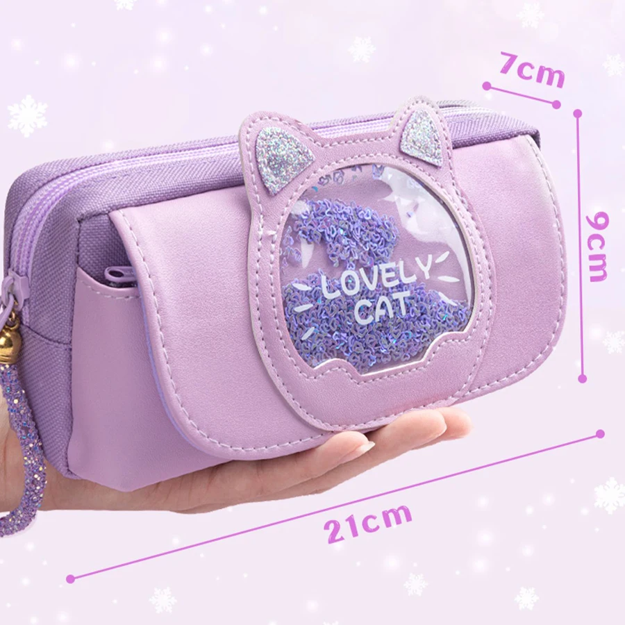 Estuche infantil Quicksand kawaii multicolor para lápices - imagen 3