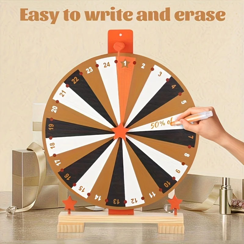 Ruleta de premios giratoria de mesa con soporte para feria y carnaval - imagen 3
