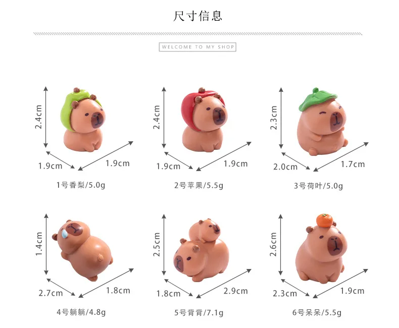 Capibaras en escena para decoración del hogar