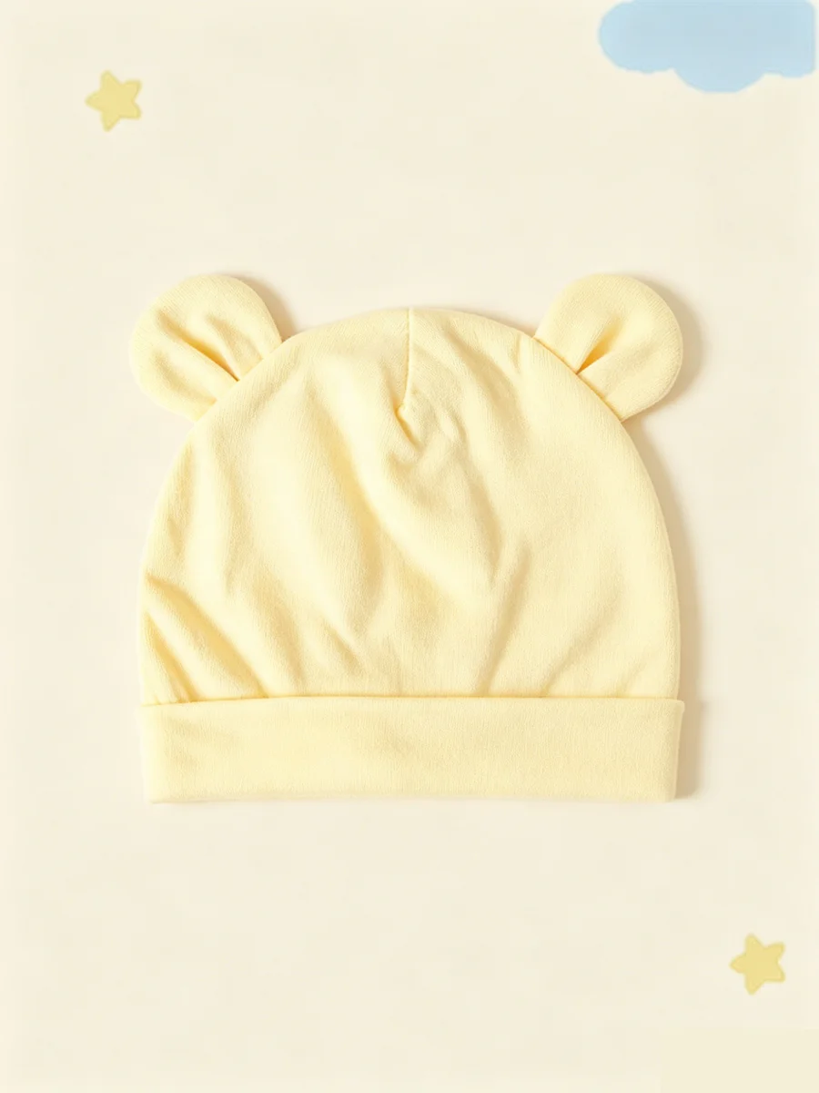 Gorro de bebé con orejas de oso decorativas - imagen 3