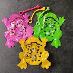 Juguete globo inflable rana luminosa verde para niños