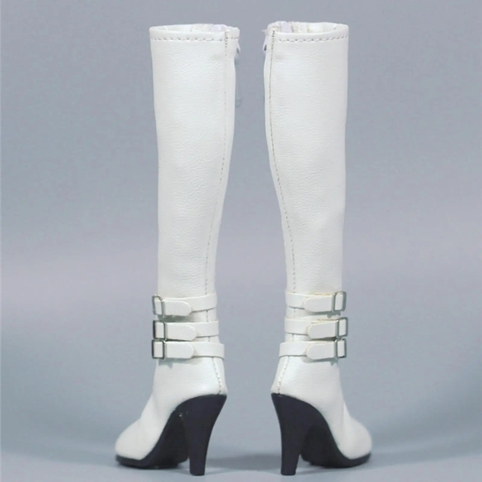 Botas de tacón alto para muñeca con cremallera de cuero - imagen 4