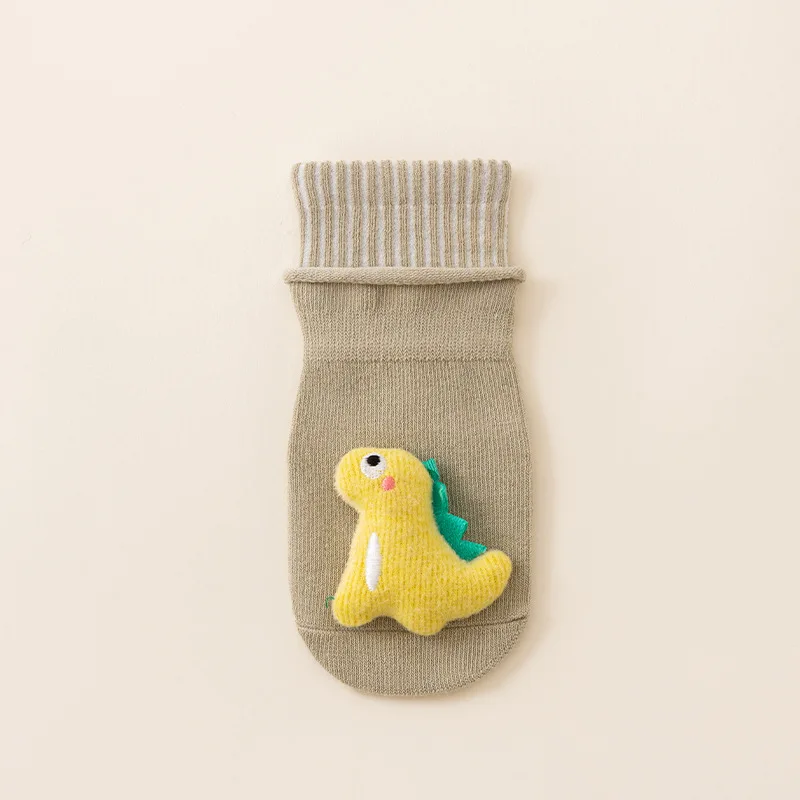 Calcetines antideslizantes de algodón con animalitos para bebé - imagen 3