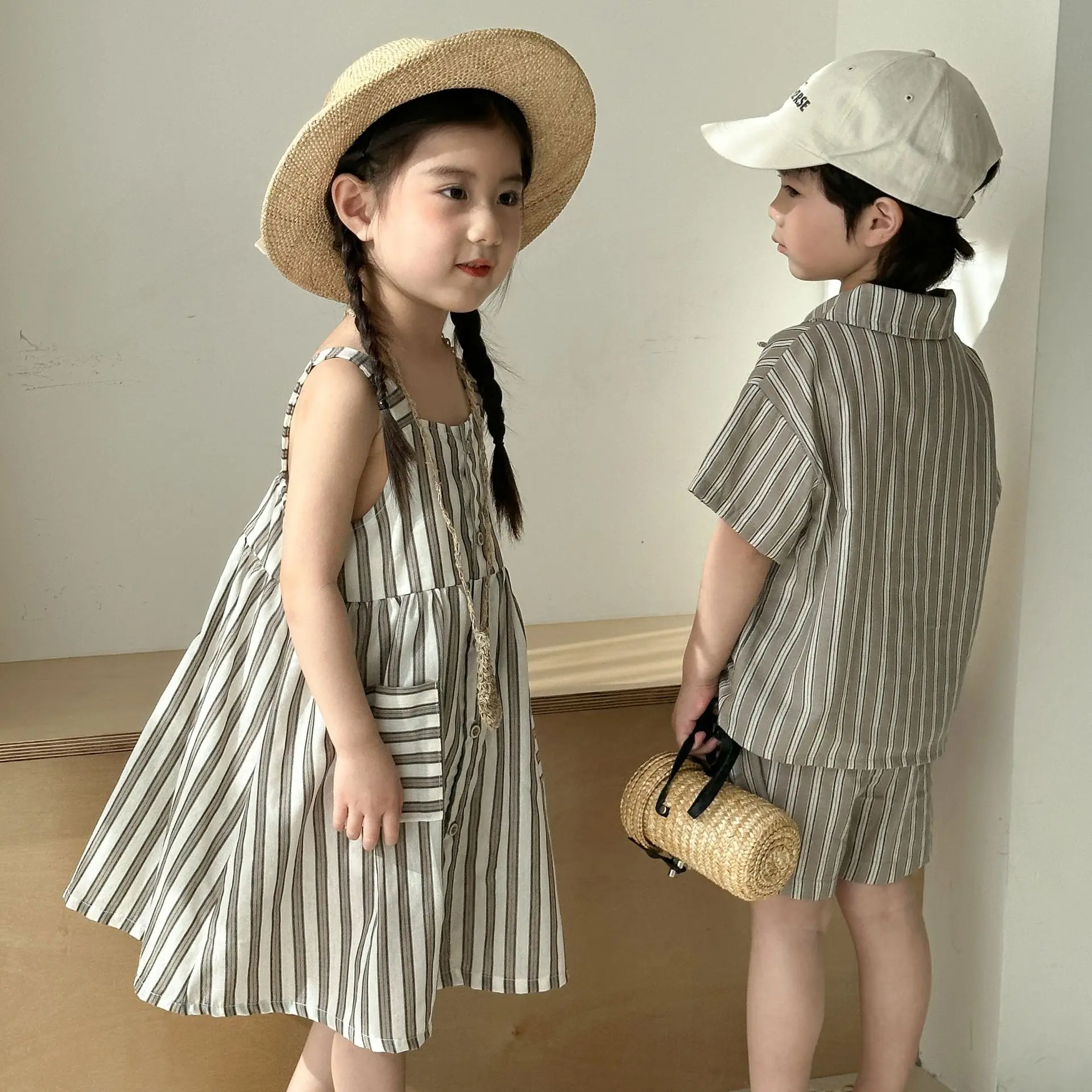 Conjunto de verano a juego para hermanos – camisa y vestido - imagen 4