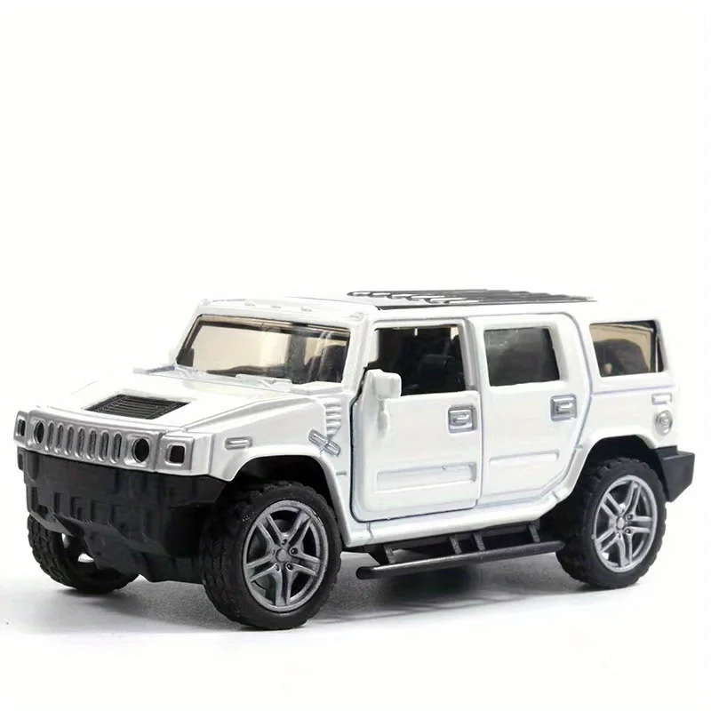 Modelo SUV metálico con puertas de juguete