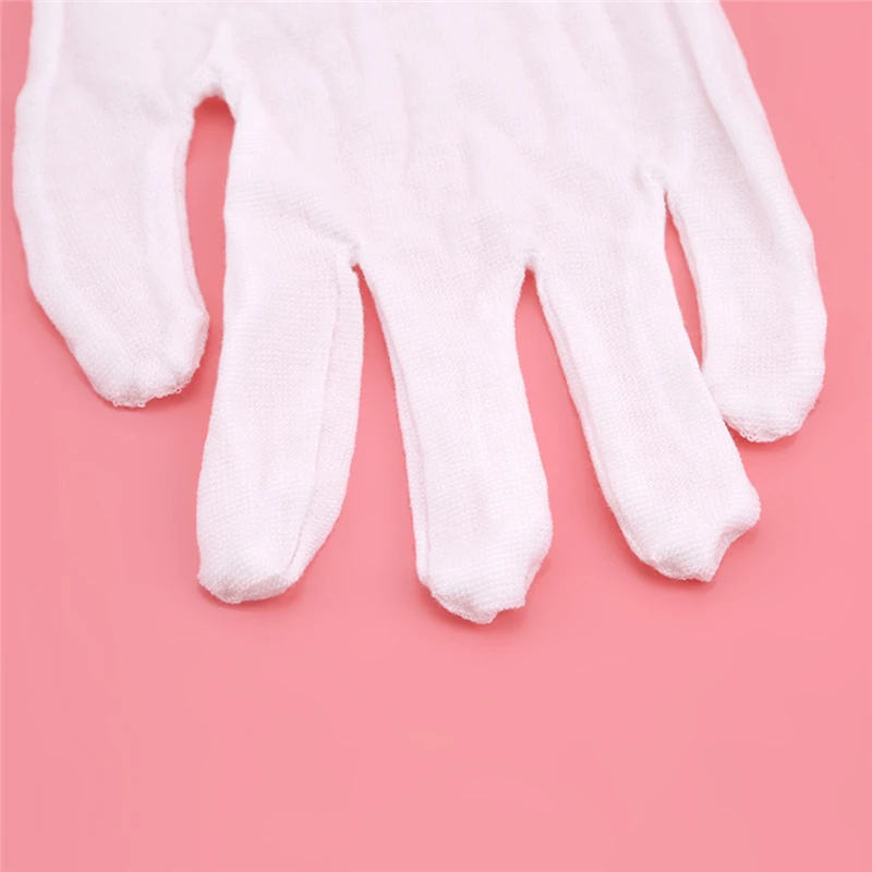 Guantes de algodón blanco infantiles – Manoplas finas para baile - imagen 4