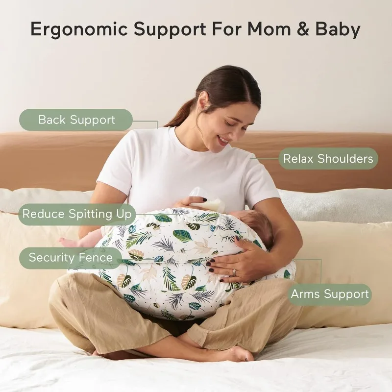 Almohada de lactancia multifuncional para embarazo y descanso - imagen 4