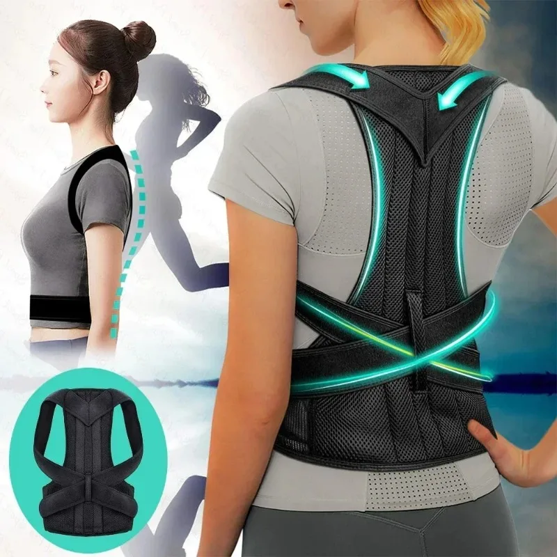 Corrector de postura con tirantes lumbares ajustables unisex - imagen 4