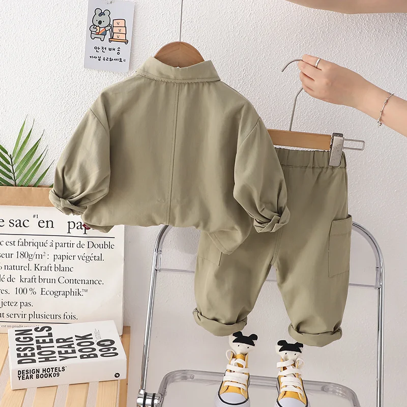 Conjunto de bebé chaqueta y pantalón para primavera y otoño - imagen 4
