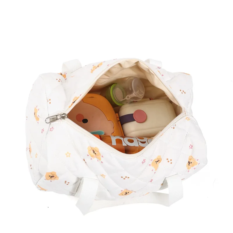 Dipaer Bolso de almacenamiento en algodón suave con oso para bebé - imagen 4