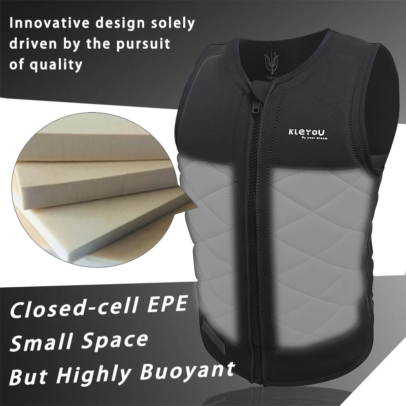 Chaleco salvavidas de neopreno unisex para adultos con flotabilidad - imagen 3