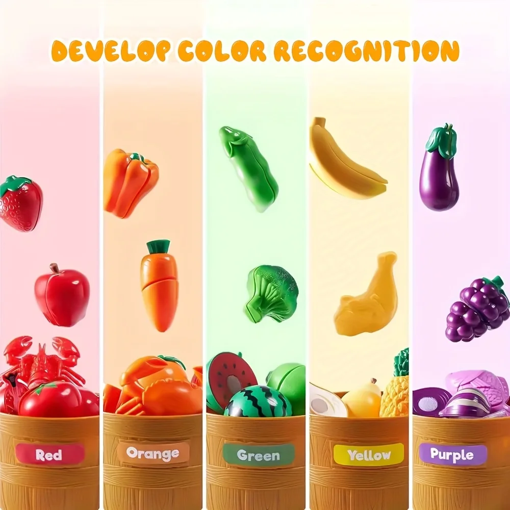 Juego de comida para niños: cocina de simulación de frutas cortables - imagen 2