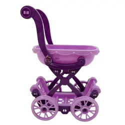 Carrito de bebé para muñecas: accesorios mini muebles simulados