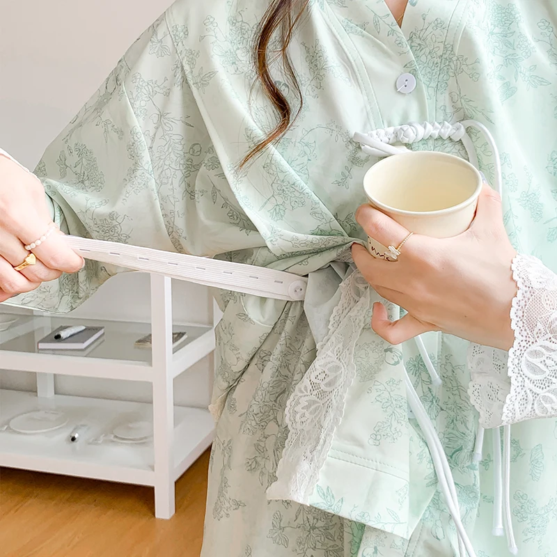 Vestido de premamá de tejido fino para otoño e invierno línea A - imagen 3