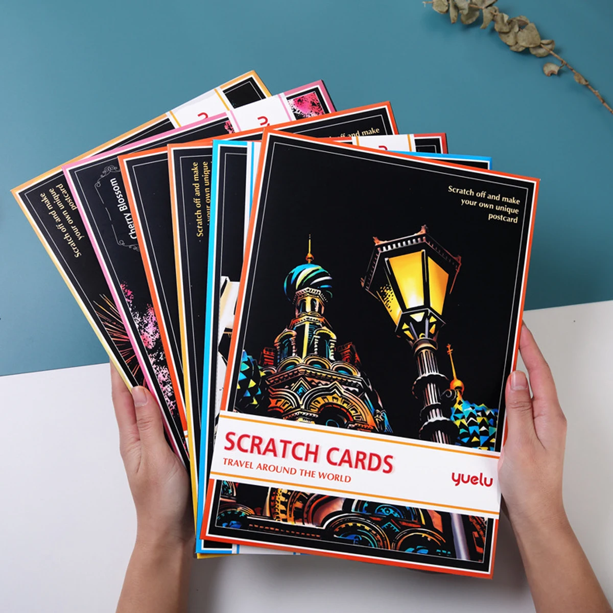 Kit papel para raspar A4 paisajes del mundo – Manualidades para niños
