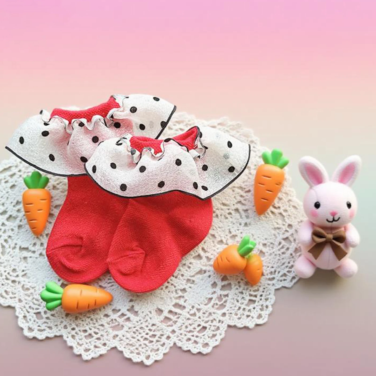 Calcetines con volantes y encaje para niña – Versátiles y bonitos