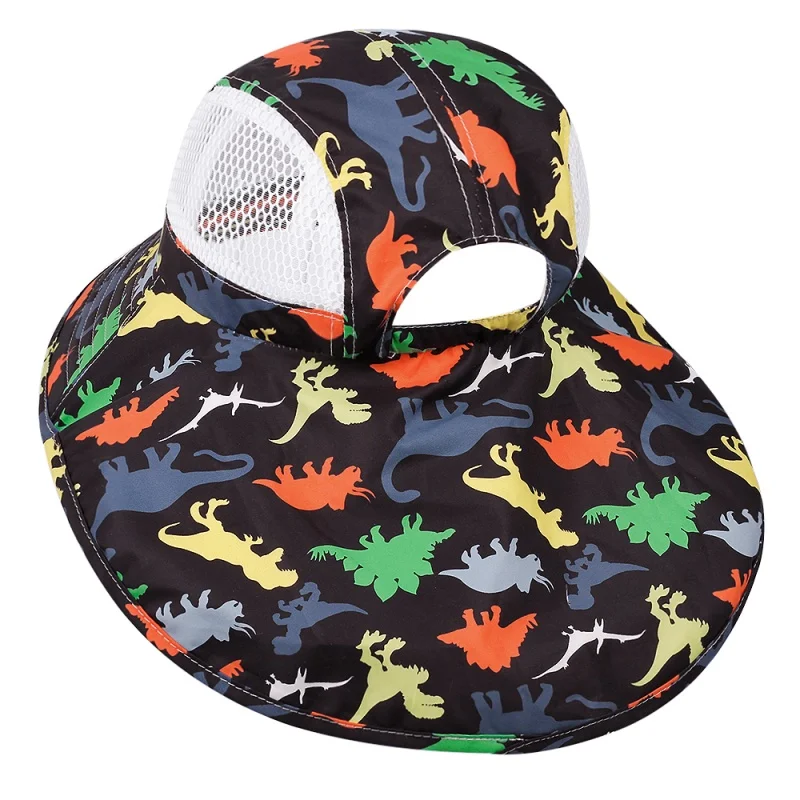 Gorro de pescador infantil con protección de cuello para el sol