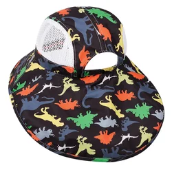 Gorro de pescador infantil con protección de cuello para el sol