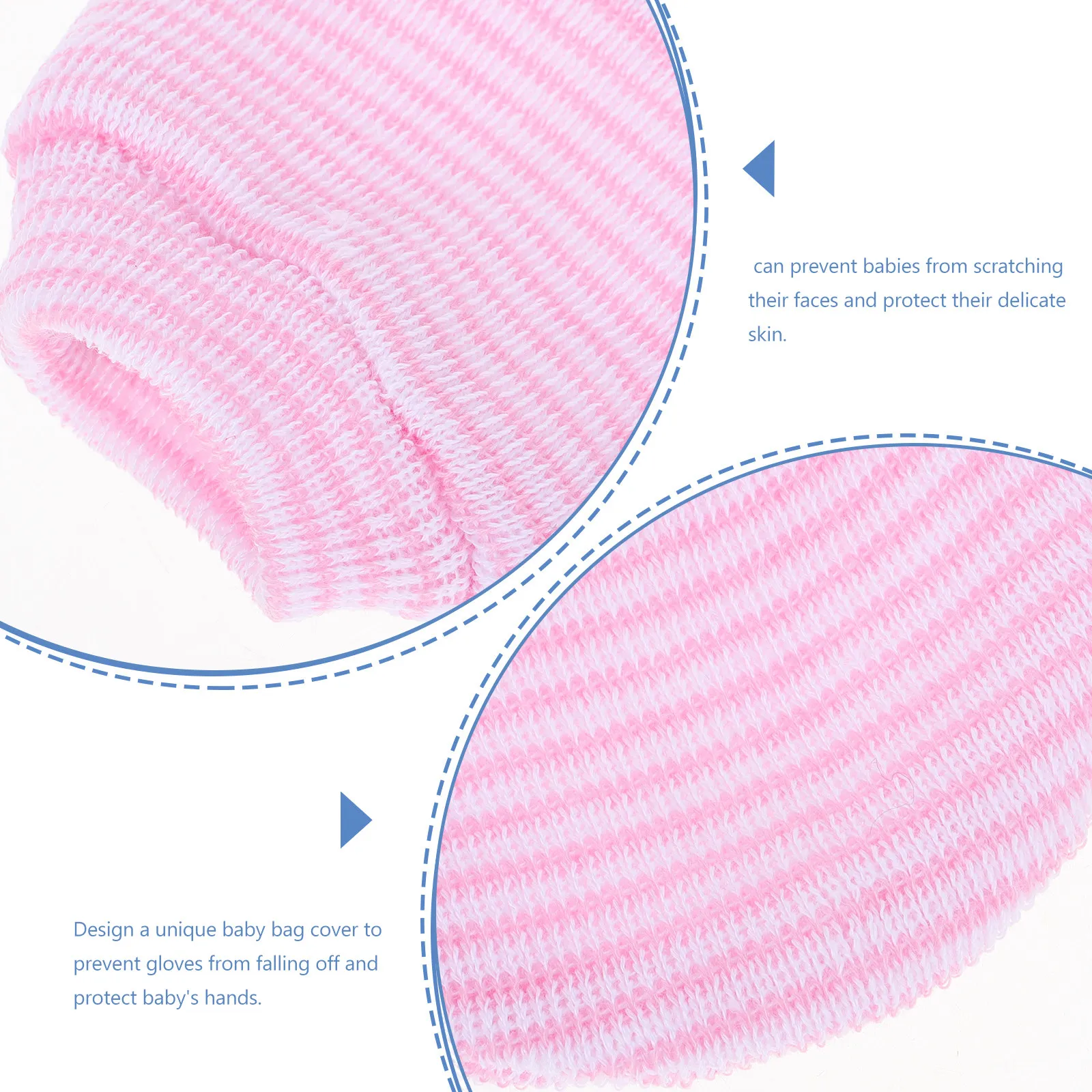 Manoplas de punto para bebé, suaves y sin arañazos, invierno cálido - imagen 5