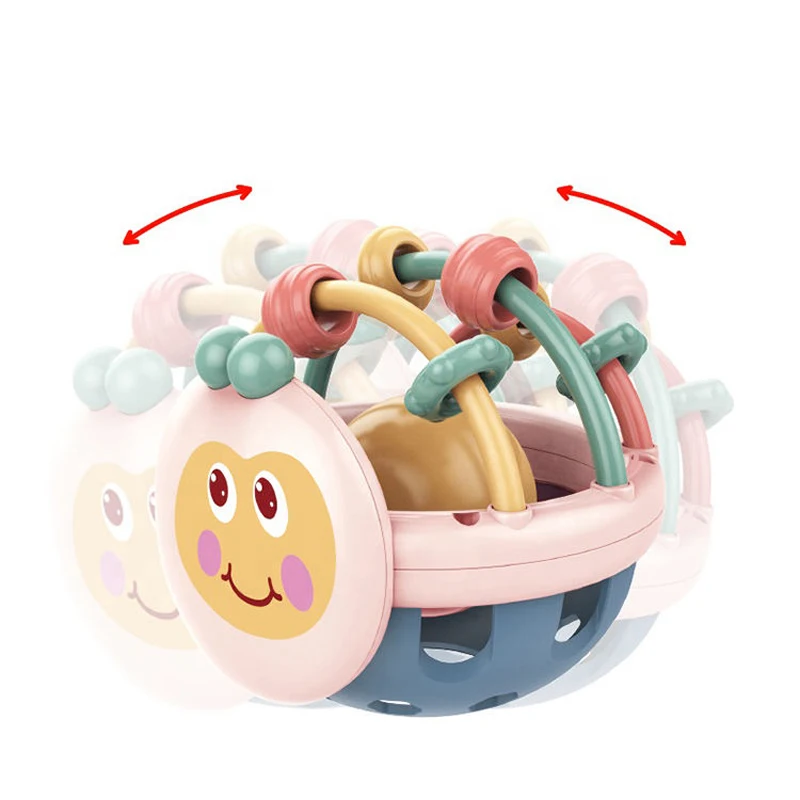 Juguete de dentición suave con sonajero mordedor sensorial bebé - imagen 4