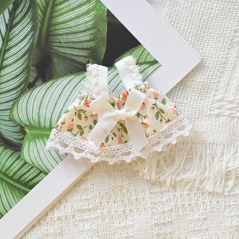 Vestido para muñecas de algodón con falda decorada