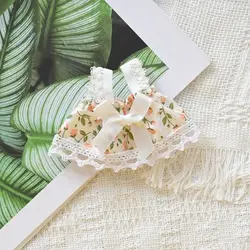 Vestido para muñecas de algodón con falda decorada