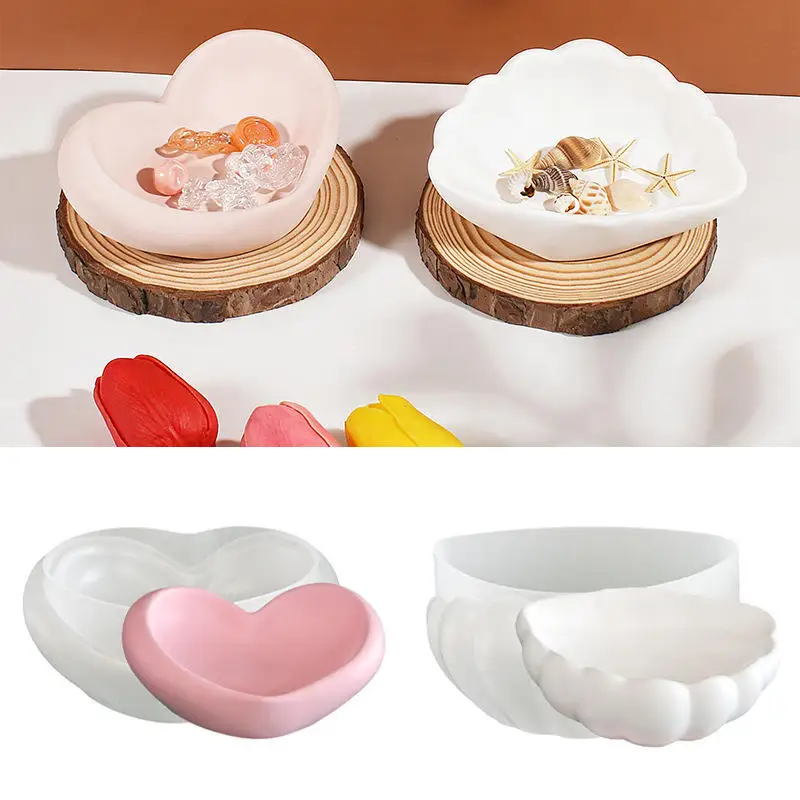 Molde de silicona con forma de corazón para resina epoxi DIY - imagen 3
