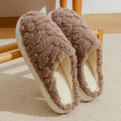 Zapatillas de casa antideslizantes térmicas de felpa con polar