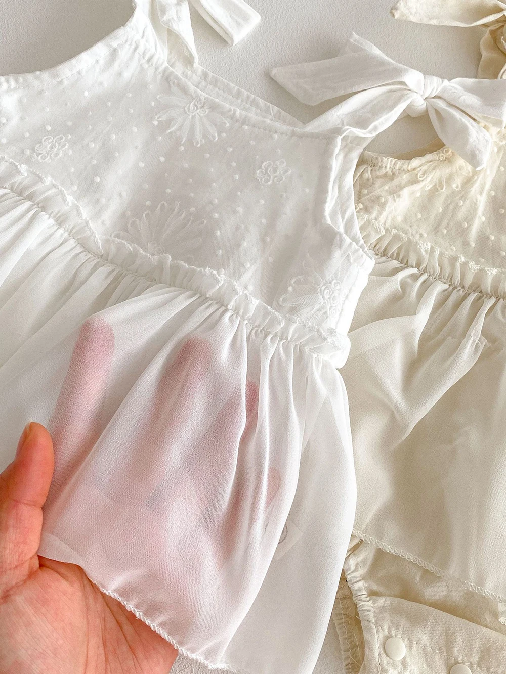 Body veraniego con volantes y lazo para niña - imagen 4