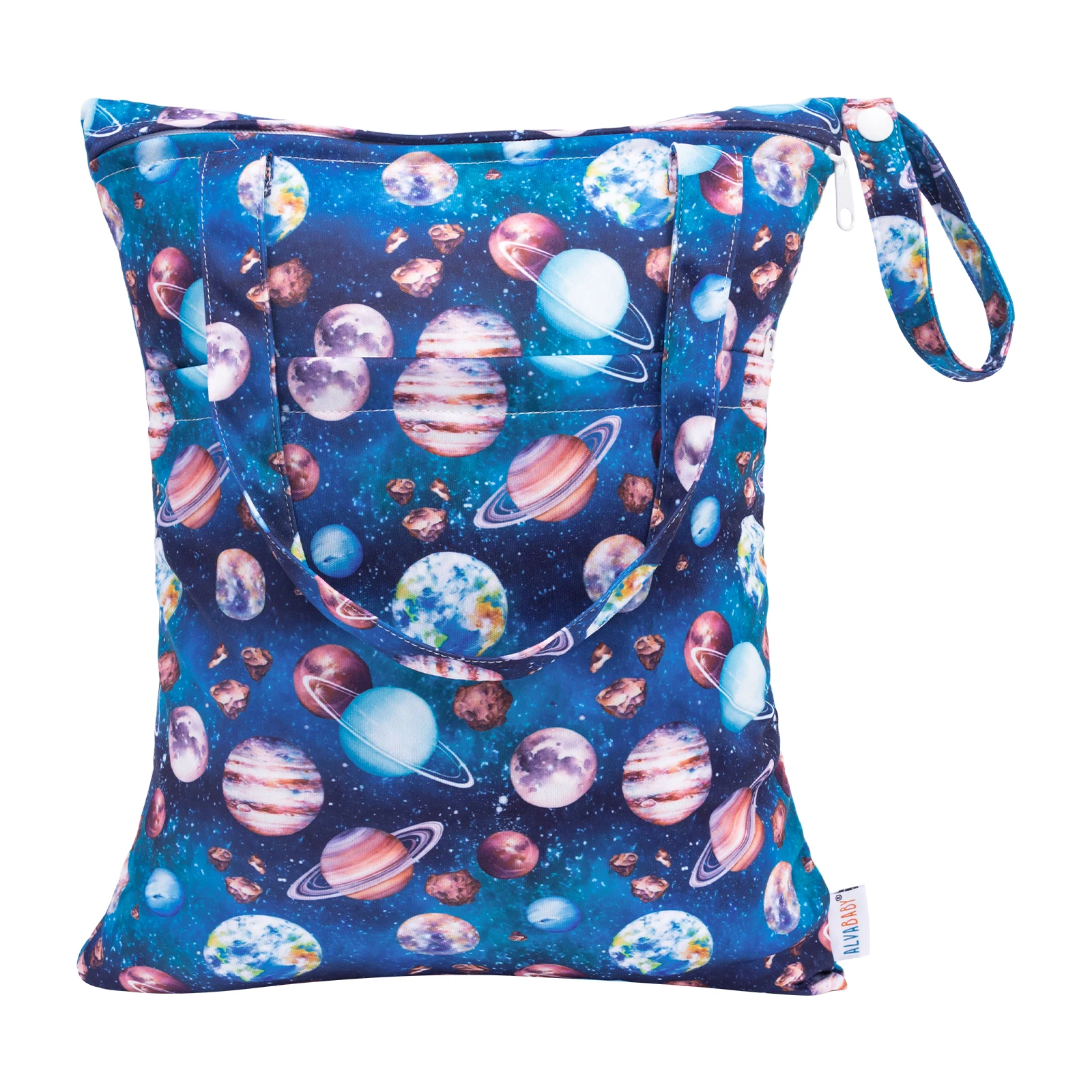 Bolsa de pañales ALVABABY impermeable con asa