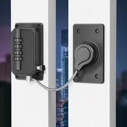 Cerradura antipellizcos con contraseña digital, sin perforación
