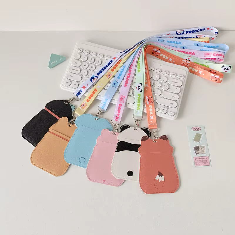 Soporte tarjetas cordón animal – Estuche bus Kpop resistente arañazos - imagen 2