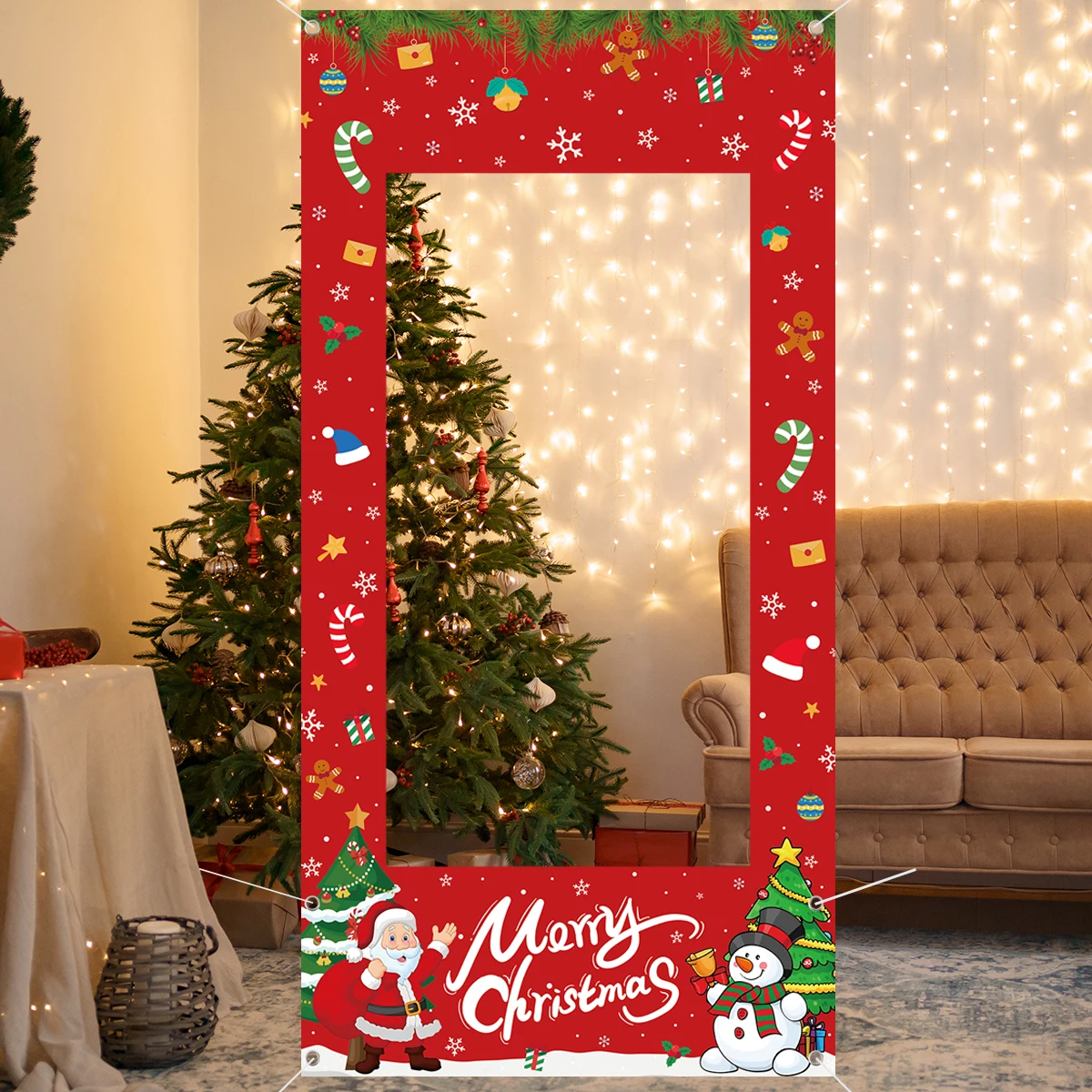 Marco navideño para fotomatón – Decoración infantil de fotos - imagen 5