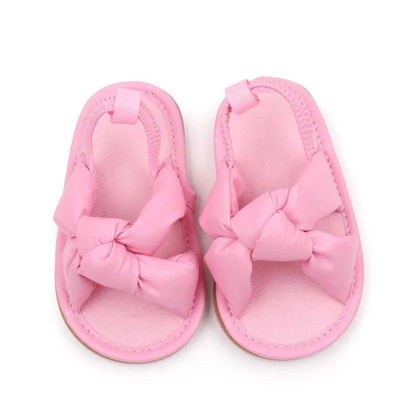 Sandalias de verano antideslizantes para primeros pasos con lazo - imagen 3
