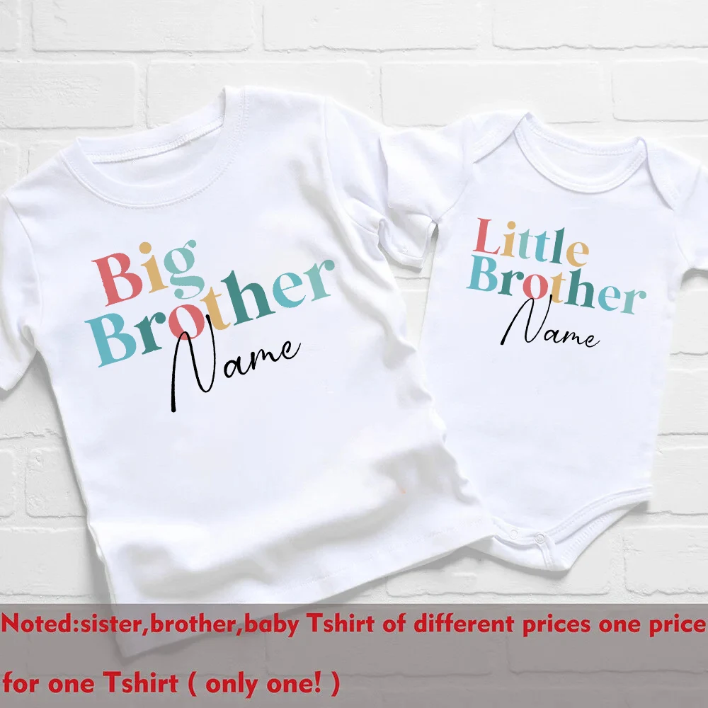 Camisetas a juego para hermanos personalizadas en algodón suave - imagen 3