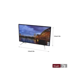 Televisor de juguete para casa de muñecas con base