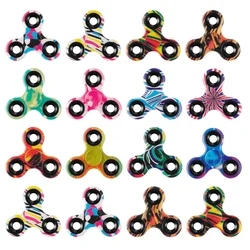 Spinner antiestrés de mano arcoíris para concentración y calma