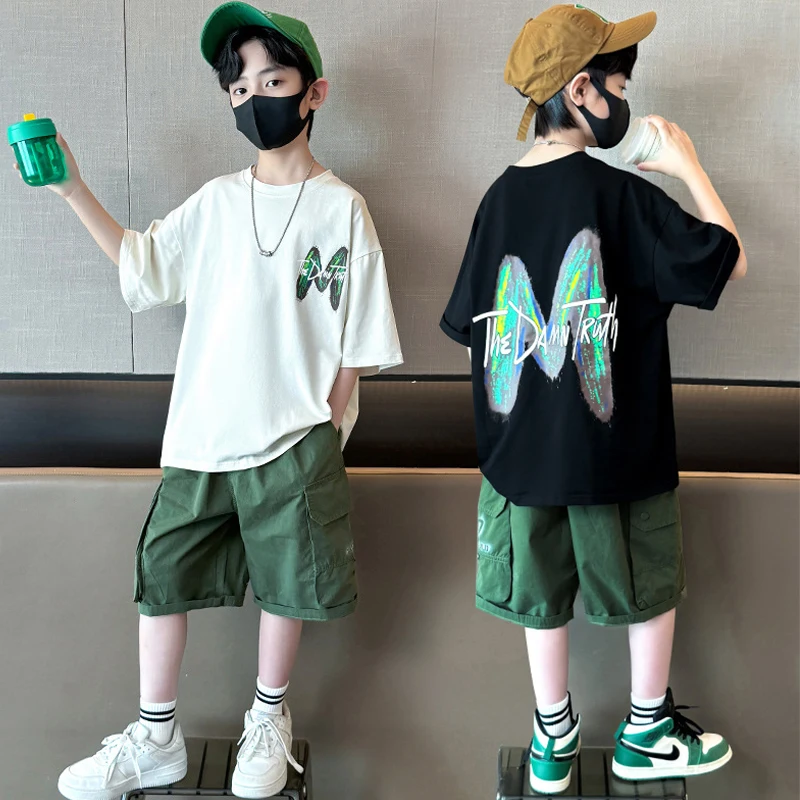 Conjunto verano niños: camiseta manga corta y pantalón informal - imagen 3