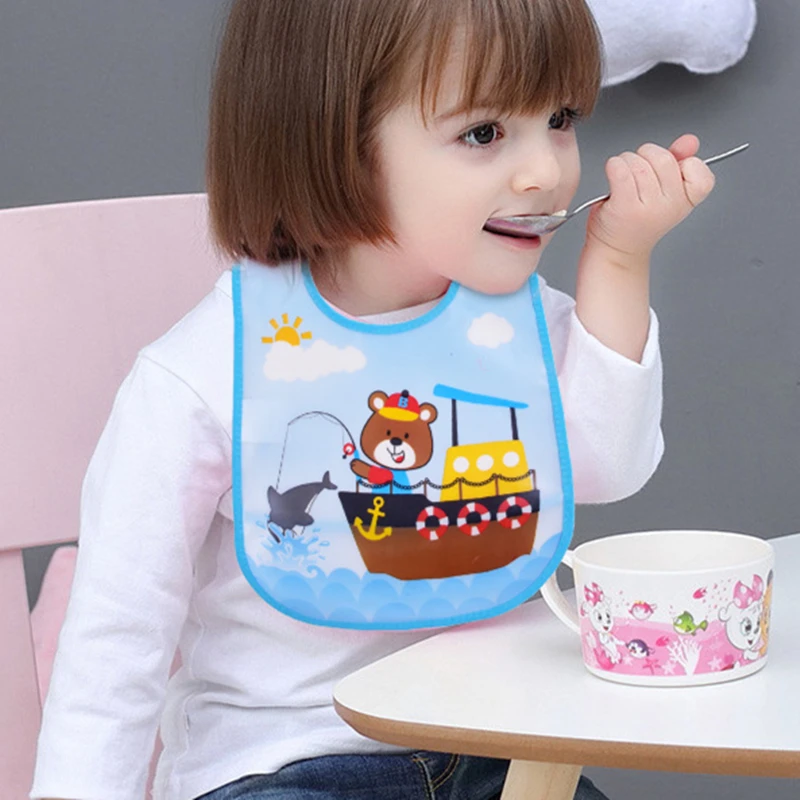Babero impermeable ajustable – Delantal de alimentación para bebé - imagen 3