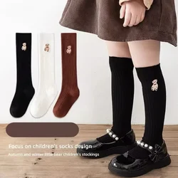Calcetines infantiles algodón suaves con oso cómodos para niños