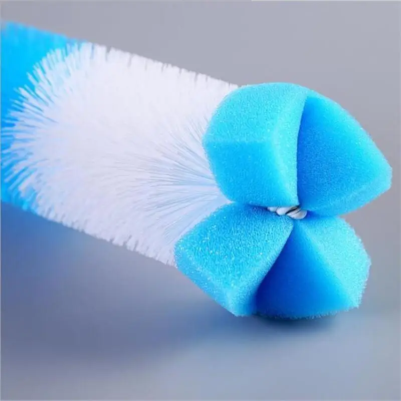 Cepillos para biberones giratorios 360° con esponja limpia y boquilla - imagen 3