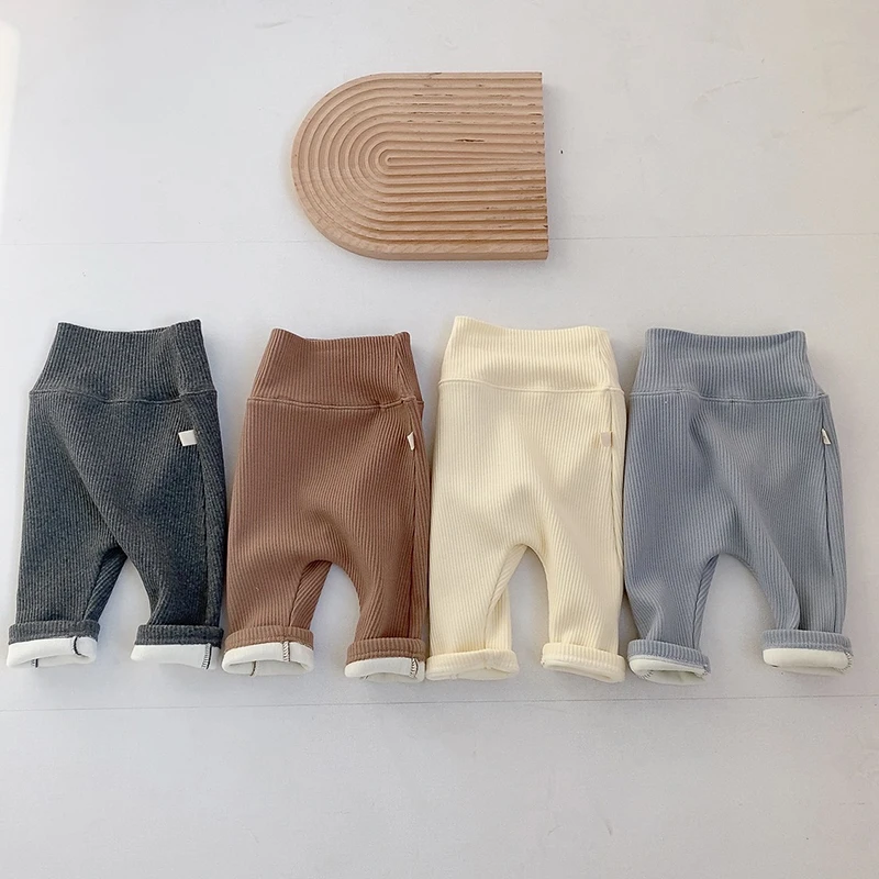 MILANCEL Leggings térmicos de lana para bebé – Suave y abrigado - imagen 4