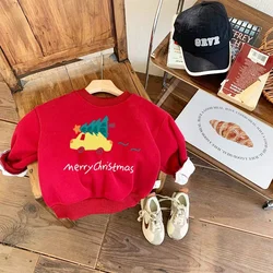 Sudadera navideña acolchada para niñas, cálida de invierno