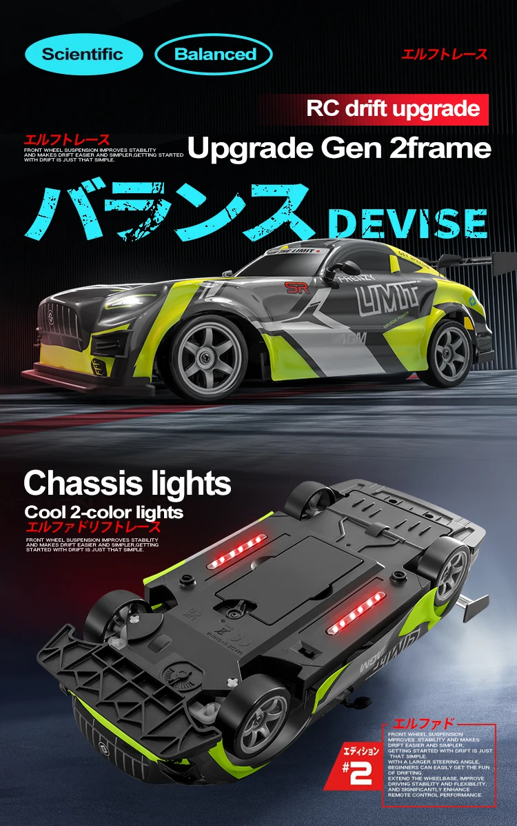 Pack completo del coche RC CONUSEA con accesorios incluidos