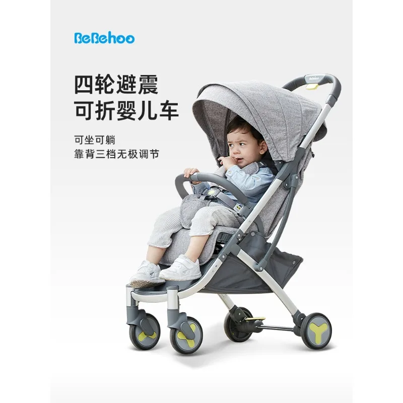 Cochecito bebé reclinable para paseos: capaz de sentar y tumbar