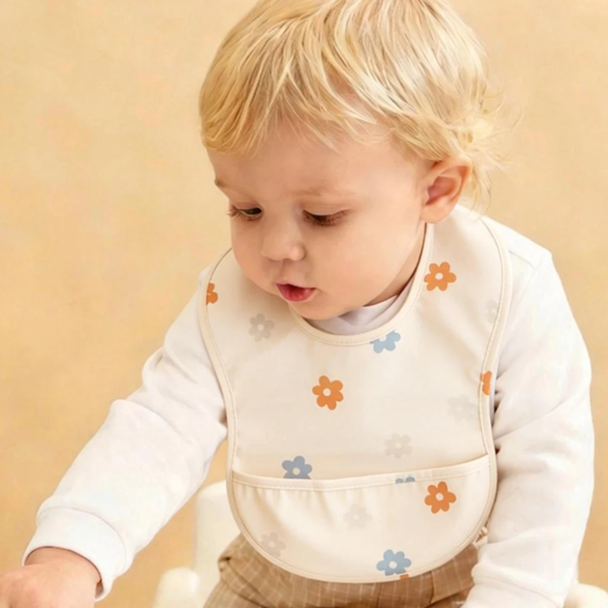 Elinfant Babero impermeable antiderrames para bebé, lavable a máquina - imagen 3