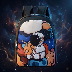 Mochila infantil impermeable de astronauta 3D con gran capacidad