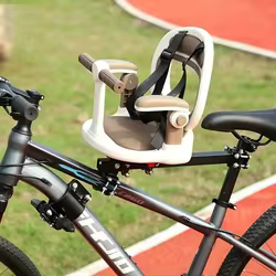 Asiento infantil para bicicleta con giro completo y soporte manillar